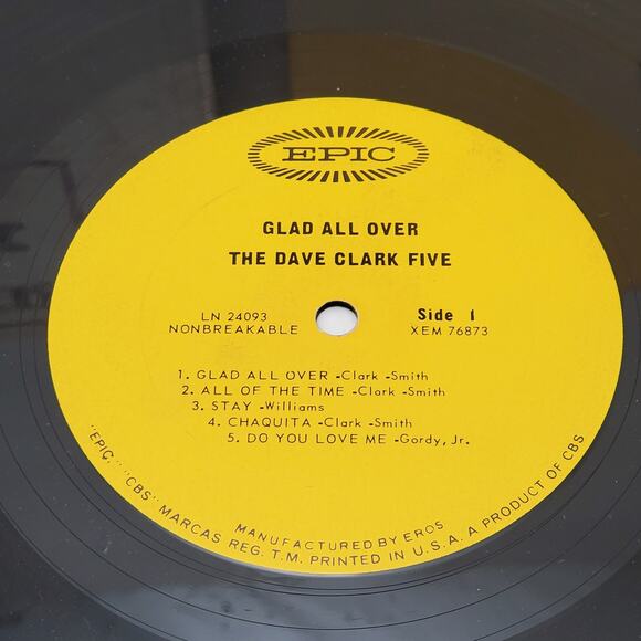 The Dave Clark Five Glad all Over Vinyl 12" LP 1964 Epic Mono LN 24093 - Picture 10 of 11